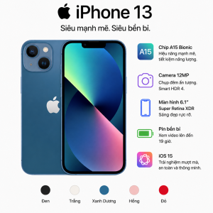iPhone 13 Pro Max Chính Hãng Cũ Đẹp 99% | Chip A15 Bionic, Camera Pro 120Hz